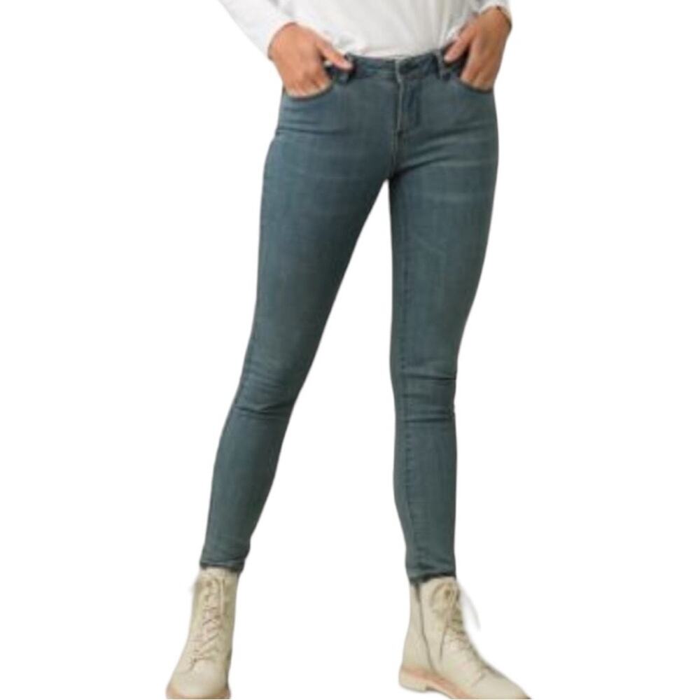 Prana Women’s Jeans Skinny Mid Rise Ankle Medium Blue Wash Size 8/29